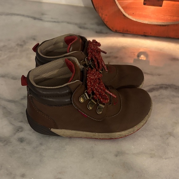 MERRELL Brown and Red Kids Boots - Picture 1 of 5